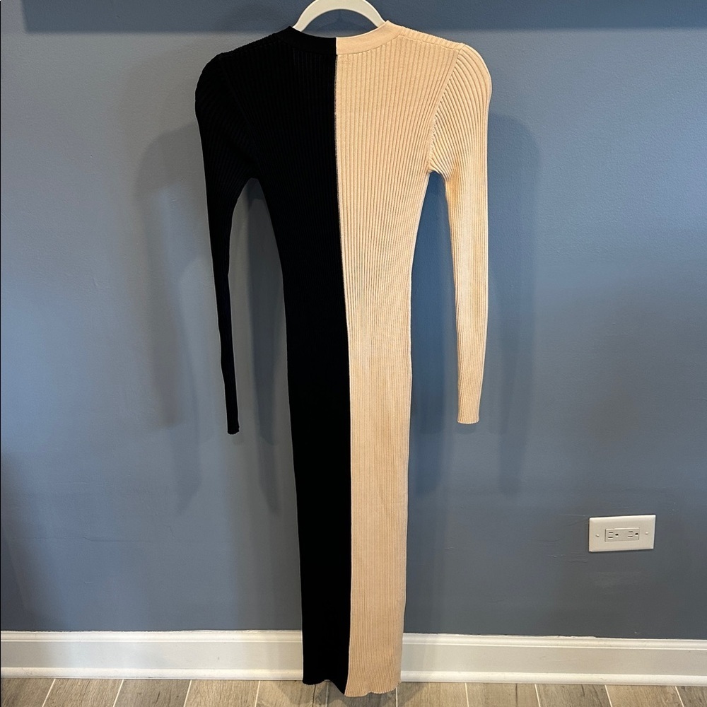 STAUD SHOKO COLORBLOCK SWEATER DRESS - Picture 3 of 5